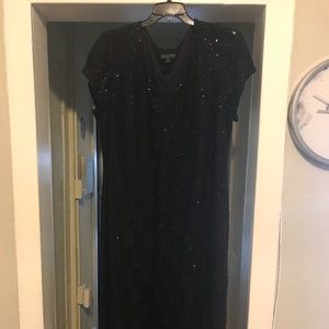 Formal Gown from Macy’s - long black and sparkly